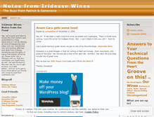 Tablet Screenshot of iridessewines.wordpress.com