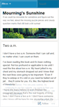 Mobile Screenshot of epiphanyofsunshine.wordpress.com