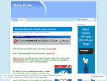 Tablet Screenshot of halofiles.wordpress.com