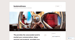 Desktop Screenshot of beatemailmass.wordpress.com