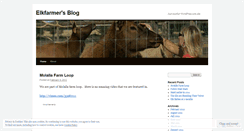 Desktop Screenshot of elkfarmer.wordpress.com