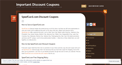 Desktop Screenshot of importantcoupon.wordpress.com