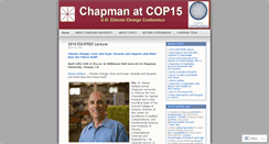 Desktop Screenshot of chapmanclimate.wordpress.com