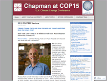 Tablet Screenshot of chapmanclimate.wordpress.com