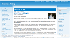 Desktop Screenshot of greaterlove.wordpress.com