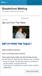 Mobile Screenshot of greaterlove.wordpress.com