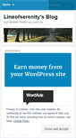 Mobile Screenshot of lineofserenity.wordpress.com