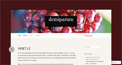 Desktop Screenshot of demiparure.wordpress.com