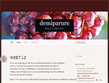 Tablet Screenshot of demiparure.wordpress.com