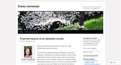 Desktop Screenshot of comoconversar.wordpress.com