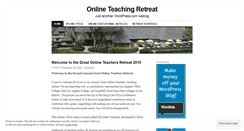 Desktop Screenshot of onlineteachingretreat.wordpress.com