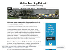 Tablet Screenshot of onlineteachingretreat.wordpress.com