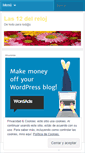 Mobile Screenshot of lasdocedelreloj.wordpress.com