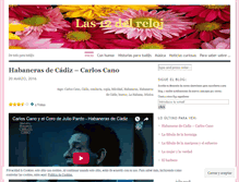 Tablet Screenshot of lasdocedelreloj.wordpress.com