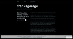 Desktop Screenshot of franksgarage.wordpress.com