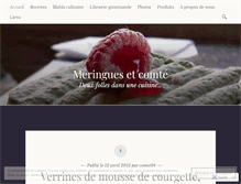 Tablet Screenshot of meringuesetcomte.wordpress.com