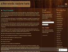 Tablet Screenshot of nadyneharts.wordpress.com