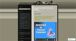 Desktop Screenshot of antologiadepoesiacatalana.wordpress.com