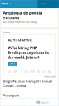 Mobile Screenshot of antologiadepoesiacatalana.wordpress.com