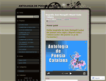 Tablet Screenshot of antologiadepoesiacatalana.wordpress.com