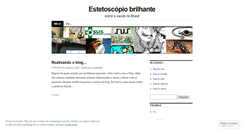 Desktop Screenshot of estetoscopiobrilhante.wordpress.com
