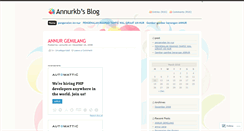 Desktop Screenshot of annurkb.wordpress.com