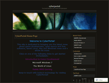 Tablet Screenshot of cyberportal.wordpress.com