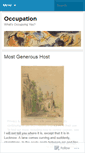 Mobile Screenshot of occupation.wordpress.com