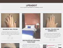 Tablet Screenshot of lifeazicit.wordpress.com