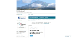 Desktop Screenshot of berjalan.wordpress.com