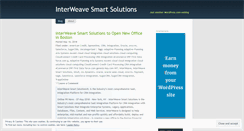 Desktop Screenshot of interweavesmartsolutions.wordpress.com