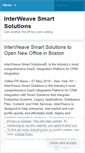 Mobile Screenshot of interweavesmartsolutions.wordpress.com