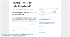 Desktop Screenshot of placesivebeen2013.wordpress.com