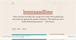 Desktop Screenshot of lem0nandlime.wordpress.com