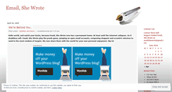 Desktop Screenshot of emailshewrote.wordpress.com