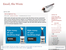 Tablet Screenshot of emailshewrote.wordpress.com