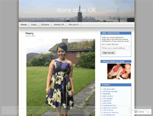 Tablet Screenshot of morethanok.wordpress.com