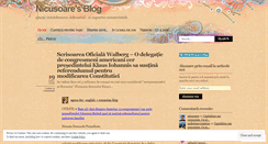 Desktop Screenshot of nicusoare.wordpress.com