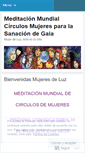 Mobile Screenshot of meditacionmundialmujeres.wordpress.com