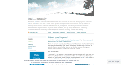 Desktop Screenshot of leadnaturally.wordpress.com