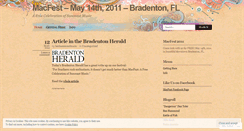 Desktop Screenshot of macfest.wordpress.com
