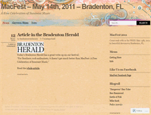 Tablet Screenshot of macfest.wordpress.com