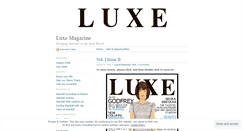 Desktop Screenshot of luxemagazine.wordpress.com