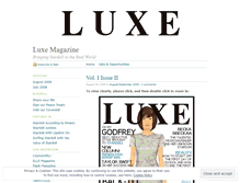Tablet Screenshot of luxemagazine.wordpress.com