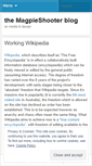 Mobile Screenshot of magpieshooter.wordpress.com
