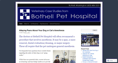 Desktop Screenshot of bothellveterinarian.wordpress.com