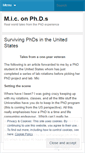 Mobile Screenshot of phdisms.wordpress.com