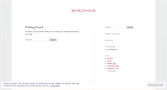 Desktop Screenshot of brooklyncolor.wordpress.com