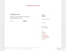 Tablet Screenshot of brooklyncolor.wordpress.com