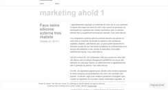 Desktop Screenshot of marketingahold1.wordpress.com